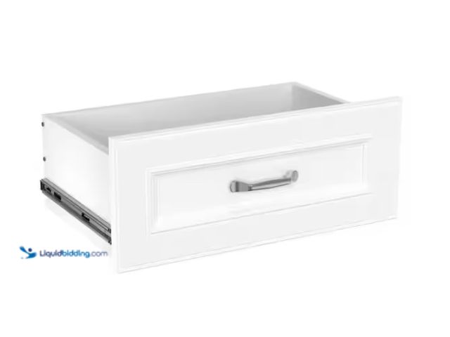 Lot 49-1567725 - ClosetMaid Impressions 22 in. W x 9 in. H White Wood Drawer Kit for 25 in. W Impressions Tower, Whit...
