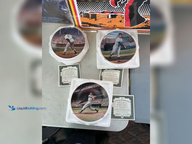 Lot 49-1505005 - COLLECTIBLE LOT OF 3 BRADFORD EXCHANGE COLLECTIBLE PLATES IN ORIGINAL STYRO-FOAM HOLDERS WITH COA’S ...