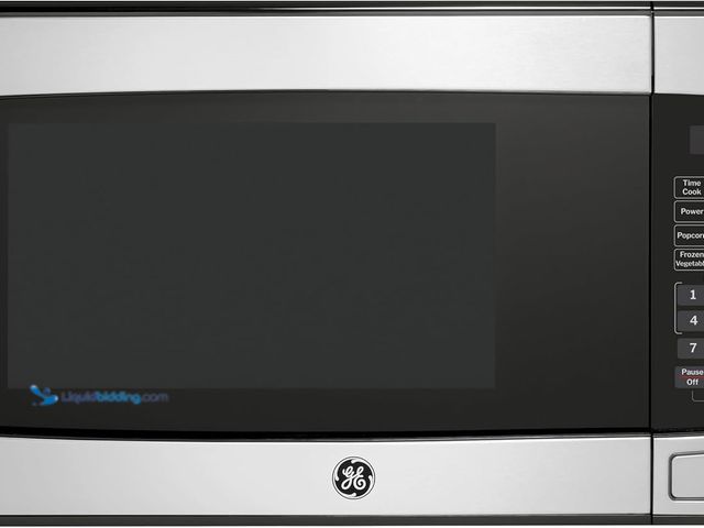 Lot 49-5554358 - GE Countertop Microwave Oven, 950 Watt, 1.1 Cu. Ft., Stainless Steel | 6 Convenience Cook Settings, ...