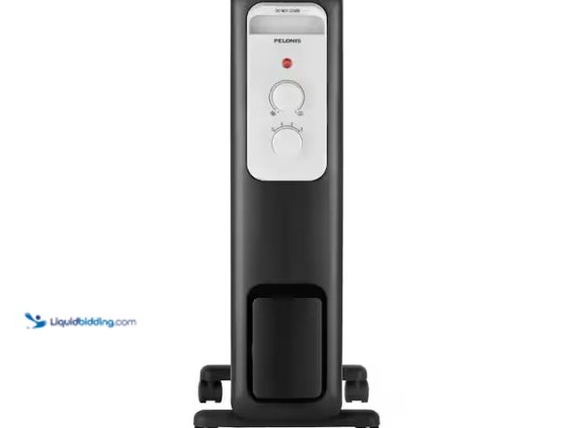 Lot 49-1624797 - Pelonis 1,500-Watt Oil-Filled Radiant Electric Space Heater with Thermostat; Model # HO-0279; Slight...