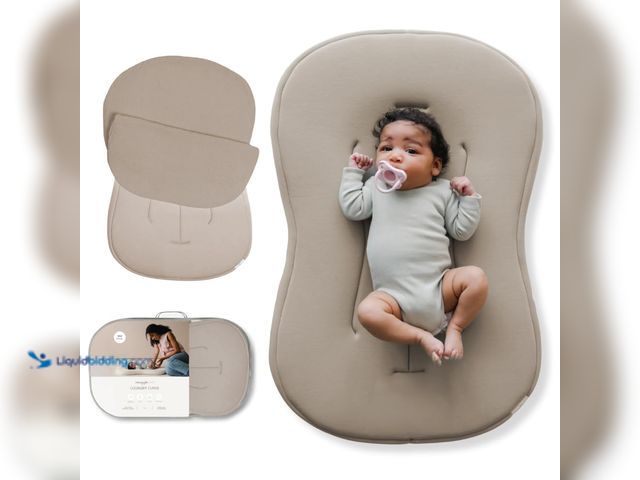 Lot 49-5545274 - snuggle me® Baby Lounger Curve - Premium Organic Cotton with Foam Core, Machine-Washable Cover, Butt...
