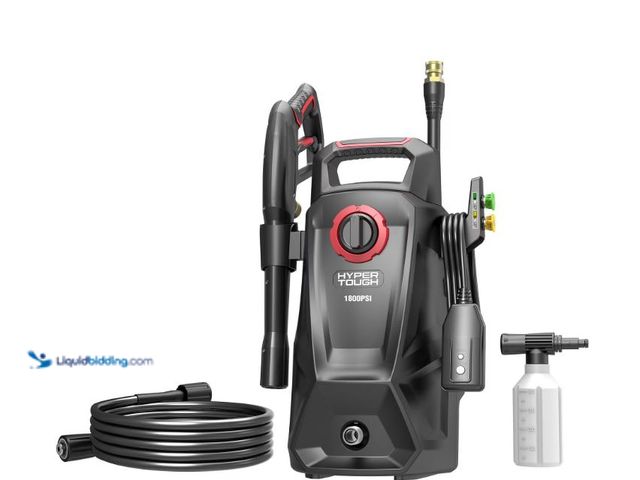 Lot 49-1631014 - Hyper Tough 1800 PSI 1.2 GPW 120V Electric Powered Pressure Washer, Model # 16472269851, Slightly us...
