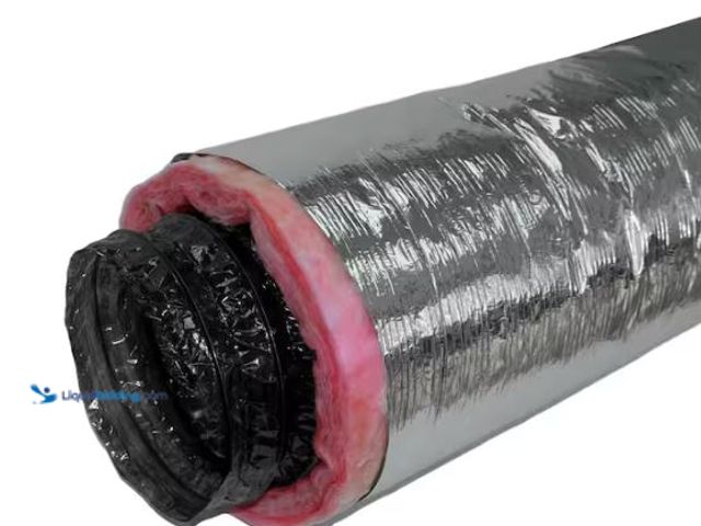 Lot 49-1518497 - Everbilt 4 in. x 12 ft. Insulated Flexible Duct R6 Silver Jacket Model # F6IFD4x144, New  Ref#HDPA07...