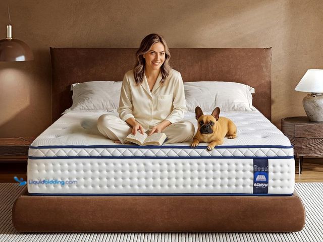 Lot 49-3465313 - Queen Size Mattress 10 Inch, Medium Firm Queen Hybrid Mattress in a Box, with Multi-Layer Constructi...