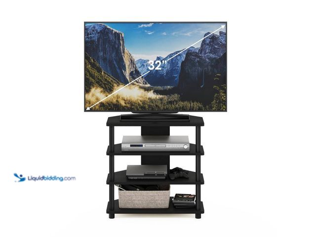 Lot 49-5405714 - Furinno
Turn-N-Tube 24 in. Black Particle Board TV Stand Fits TVs Up to 32 in. with Open Storage (n...