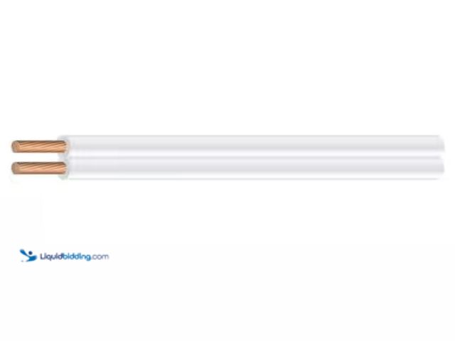 Lot 49-2001571 - Southwire 100 ft. 16/2 White Stranded CU SPT-2 Lamp Wire, Model # 55682102, Unused.   Ref#BIN0528