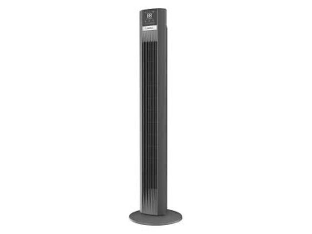 Lot 49-5539687 - Lasko 48 in. 12-Speed Oscillating Tower Fan in Gray, Quiet Operation, DC Motor, Remote Control and 1...