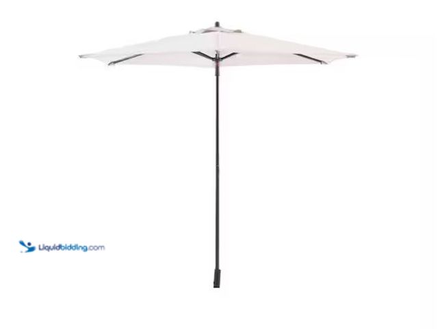 Lot 49-5555329 - StyleWell
7.5 ft. Steel Market Outdoor Patio Umbrella in Putty Beige, Unused