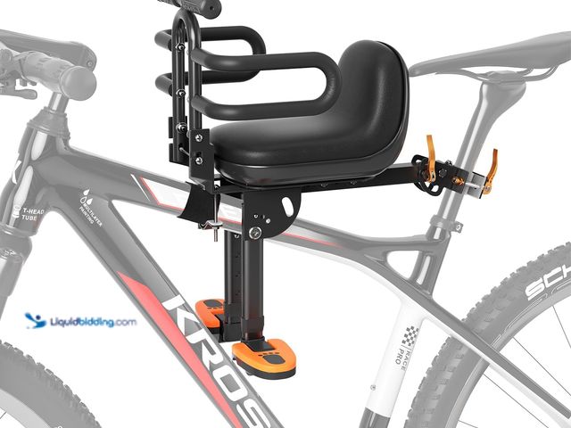 Lot 49-5410772 - Child Bike Seat, Kids Bike Seat with Guardrail, High Seat Cushion Backrest Mountain Bike Child Bike ...