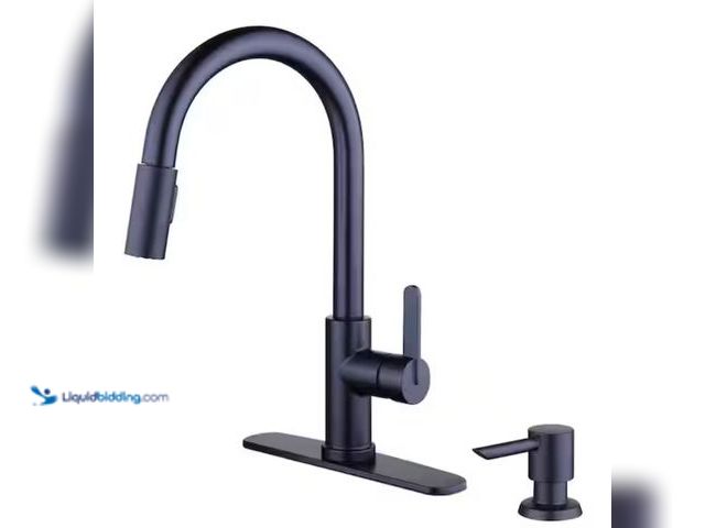 Lot 49-3611955 - Glacier Bay Paulina Single-Handle Pull-Down Sprayer Kitchen Faucet with TurboSpray, FastMount, Soap ...
