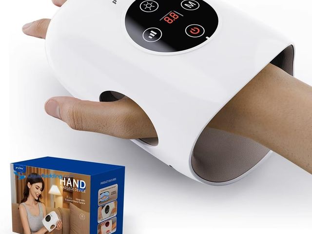 Lot 49-3528927 - Hand Massager, 9 Modes 9 Intensities Hand Massage, Cordless Hand Massager for Arthritis and Carpal T...