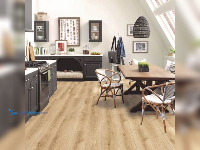 Lot 49-5408113 - Approx 286 Sq Ft. TrafficMaster Attie Creek Oak 7 mm T x 7.6 in. W Laminate Wood Flooring (26.8 sqft...