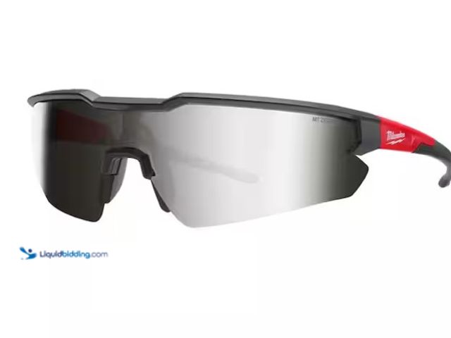 Lot 49-1575908 - Lot of (2) Milwaukee Safety Glasses with Mirror Anti-Scratch Lenses, Model # 48-73-2019, New  Ref#SR...