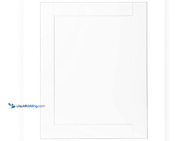 Lot 49-5487101 - Hampton Bay
Shaker 23 in. W x 29.5 in. H x 0.75 in. D Base Decorative End Panel in Satin White New