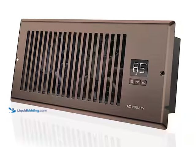 Lot 49-3637920 - AC Infinity Airtap T4 120 CFM 4 in. x 10 in. Quiet Register Booster Fan with Thermostat Control, Hea...