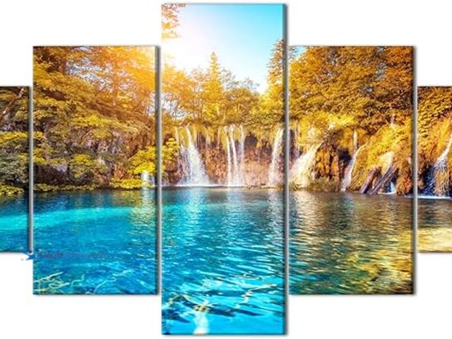 Lot 49-5415124 - Landscape Pictures for Living Room - Famous Resort Plitvice Lakes National Park Croatia, Europe Pain...