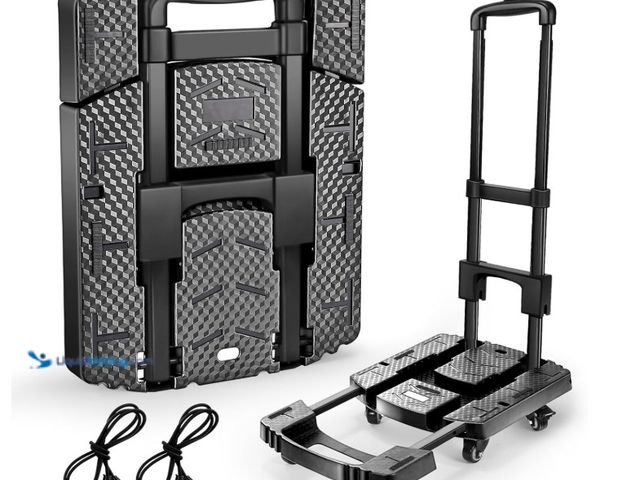 Lot 49-3463245 - *Livonia, MI* Voipvvii, Folding Hand Truck 500lbs, Portable Heavy Duty Dolly Cart, 6 Wheels Collapsi...