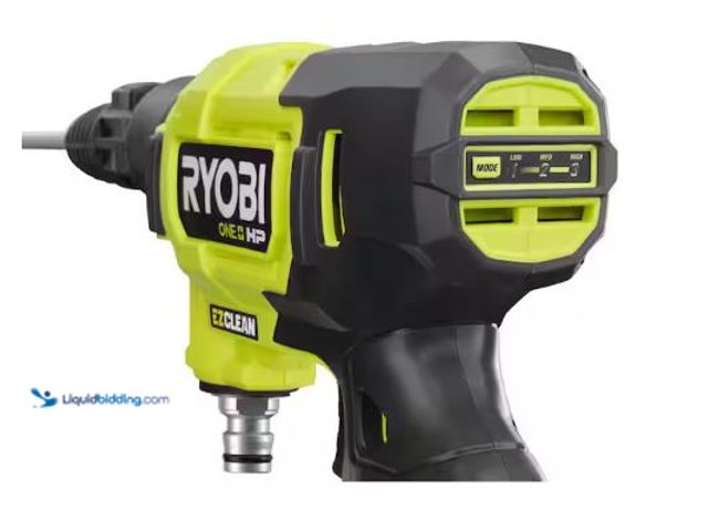 Lot 49-1549176 - RYOBI ONE+ HP 18V Brushless EZClean 600 PSI 0.7 GPM Cordless Cold Water Power Cleaner (Tool Only), M...