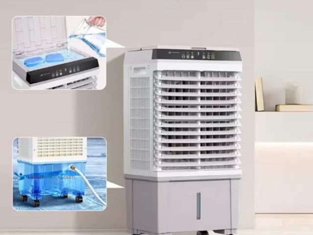 Lot 49-5543413 - Portable Air Conditioner Fan with 3-Speed, 3 In 1 Swamp Cooler, 1800 CFM,Remote Control, 4-Ice Packs...