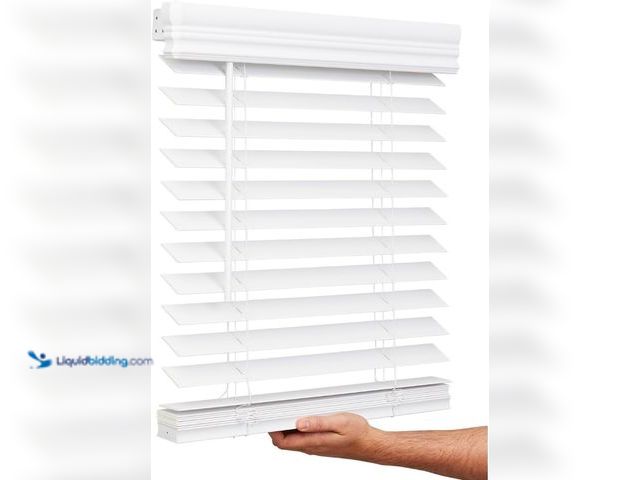 Lot 49-5405800 - Lotus & Windoware, 2 Inch Faux Wood, 10" Wide x 72" Long, Window Blinds, Blinds & Shades, Blinds for...