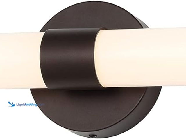 Lot 49-5453121 - JONATHAN Y JYL7119C Brooks 20.13" 1-Light Industrial Mid-Century Iron Integrated LED Vanity Light Mo...