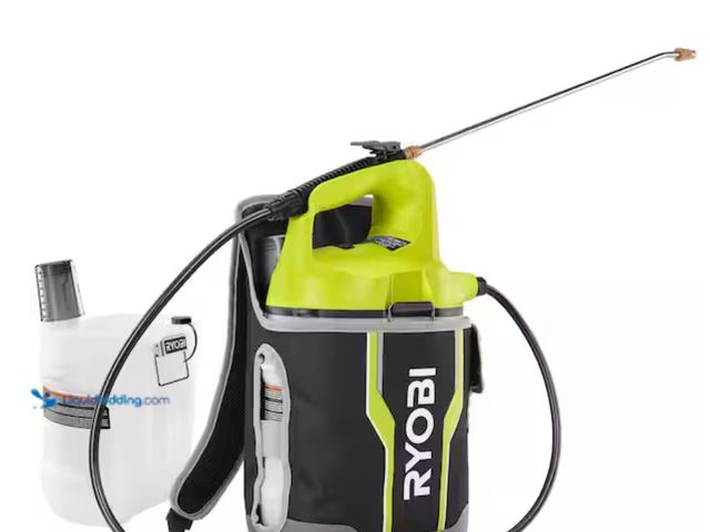 Lot 49-2000337 - RYOBI ONE+ 18V Cordless Battery 2 Gallon Chemical Sprayer with Holster and Extra Tank (Tool Only), M...