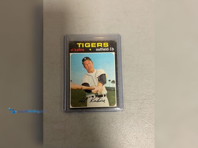 Lot 49-1830577 - COLLECTIBLE AMAZING 1971 TOPPS AL KALINE BASEBALL DETROIT TIGERS #180 AMAZING CARD FOR ANY COLLECTOR...