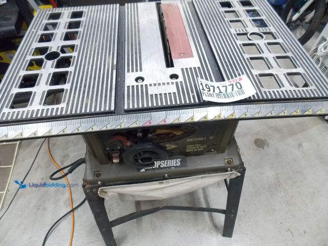 Lot 49-1971770 - 1 Shop Series  RK7240.1 Electric Powered 10" Table Saw  Shop Series 10" Table Saw Used In Fair Condi...