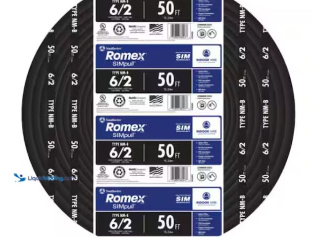 Lot 49-2001535 - Southwire 50 ft. 6/2 Stranded Romex SIMpull CU NM-B W/G Wire, Model # 28894422, Unused.   Ref#BIN052...