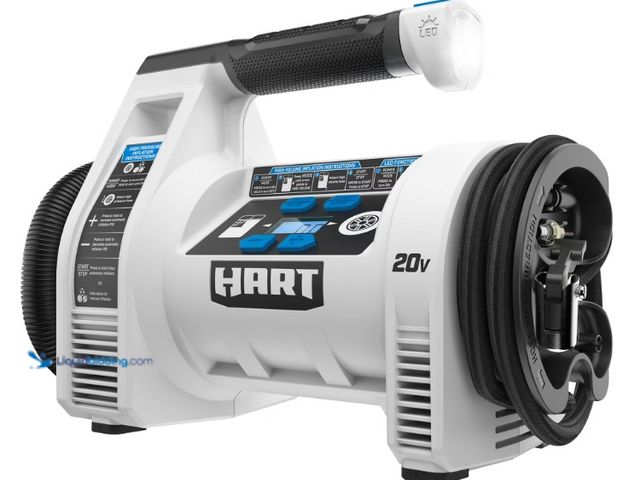 Lot 49-5543055 - Hart HPIF50 20-Volt Cordless Dual Function Digital Inflator, Tire Pump. Unused. With no attachments
