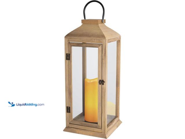 Lot 49-5482008 - MUMTOP
27.5 in. Outdoor Candle Lanterns Vintage Hanging Tower Large Lantern Metal Holder Garden Liv...