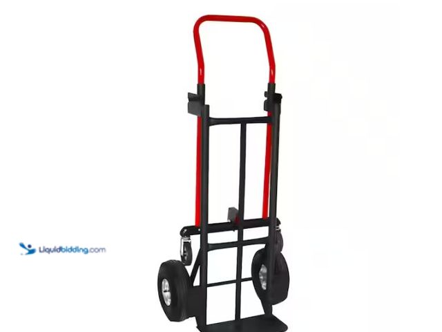 Lot 49-5574230 - Milwaukee
800 lbs. Capacity 2-in-1 Convertible Hand Truck. Model # CHT2N1. Unused with scuffs and s...