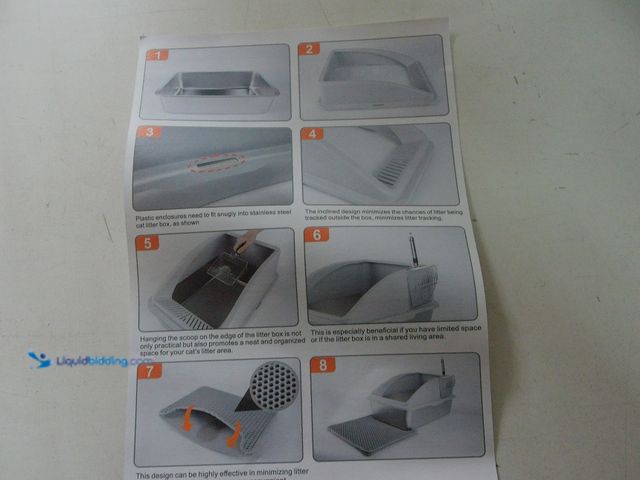 Lot 49-3482725 - Stainless Steel Litter Box, Extra Large Litter Boxes for Big Cats, XL Metal Cat Litter Box with Lid,...