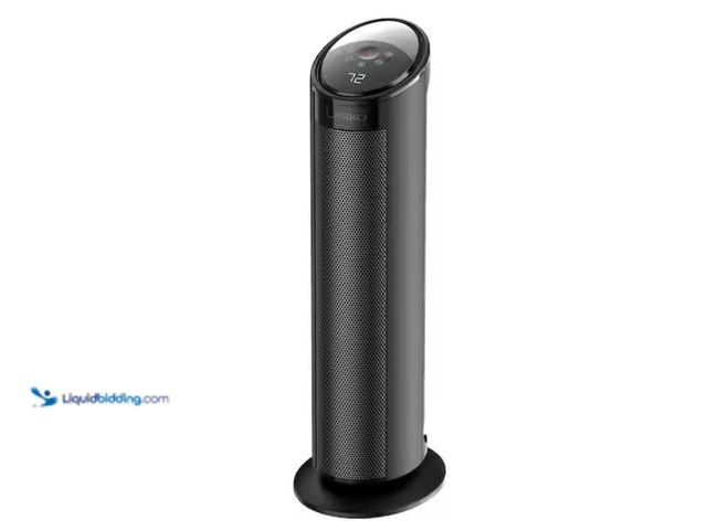 Lot 49-1547827 - Lasko
1500W 22 in. Black Indoor Electric Tower Ceramic Forced Air Ceramic Space Heater with Child L...