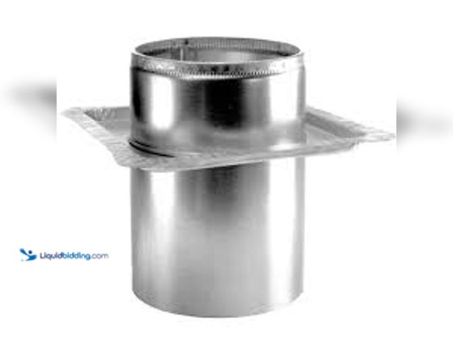 Lot 49-5485752 - DuraVent DuraPlus All-Fuel Chimney 6in. Diameter Firestop Radiation Shield. Model # 6DP-FRS. Unused