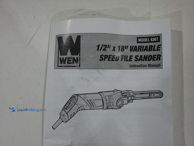 Lot 49-2006007 - WEN Variable Speed 2 Amp Detailing File Sander with 1/2 in. x 18 in. Belt, Model # 6307, Slightly us...