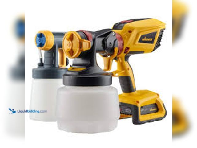 Lot 49-5407004 - Wagner FLEXiO 3550 18V Cordless Handheld HVLP Paint and Stain Paint Sprayer. Model # 2428336. Slight...