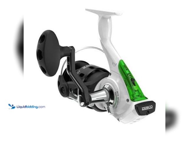 Lot 49-2021805 - Zebco Bite Alert Spinning Reel and Fiberglass Fishing Rod Combo, 7 ft. 2-piece.. Model #501332844. M...