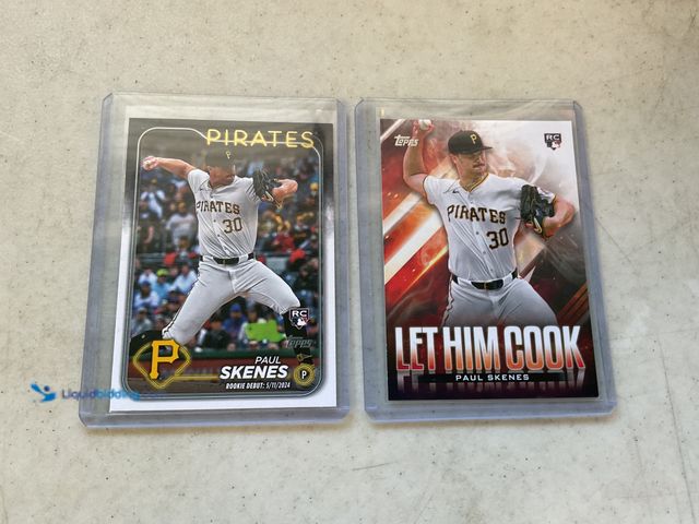 Lot 49-1977851 - Other LOT OF 2 PAUL SKENES PITTSBURGH PIRATES BASEBALL CARDS INCLUDING 2024 TOPPS #COINS0723