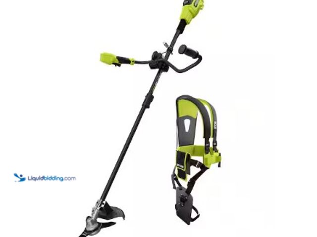 Lot 49-3612883 - RYOBI ONE+ HP 18V Brushless Bike Handle Brush Cutter (Tool Only), Model # PBLBC01B, Slightly used, H...