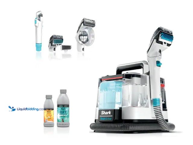Lot 49-3564468 - Shark - StainStriker Portable Carpet & Upholstery Cleaner - Spot, Stain, & Odor Eliminator - White. ...