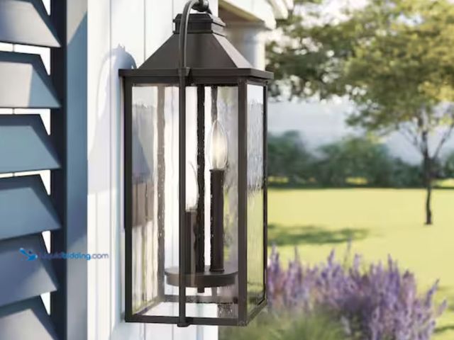 Lot 49-2001493 - Generation Lighting Wellsworth 3-Light Antique Bronze Outdoor 18.25 in. Wall Lantern Sconce, Model #...