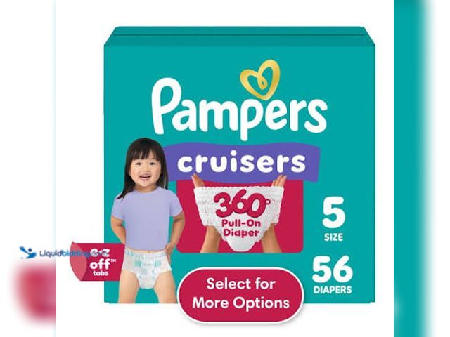 Lot 49-5541942 - Pampers Cruisers 360 Baby Diapers 360 Size 5, 56 Count (Select for More Options).