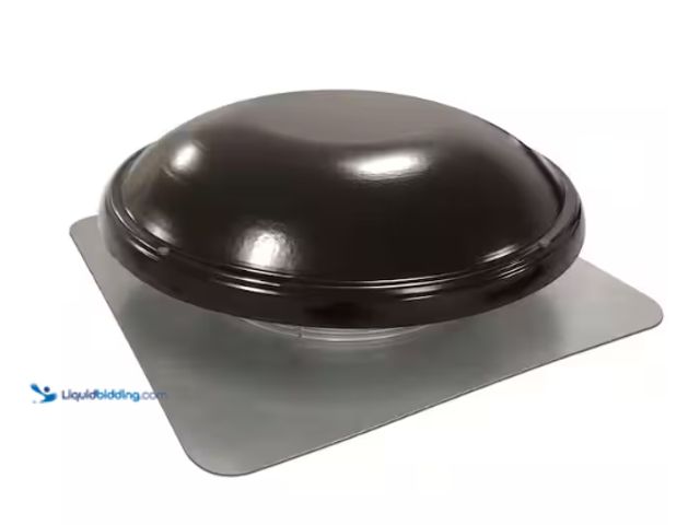 Lot 49-1636779 - Master Flow 1250 CFM Black Power Roof Mount Attic Fan Model # ERV5BL, Unused, Scuffs and Scratches, ...