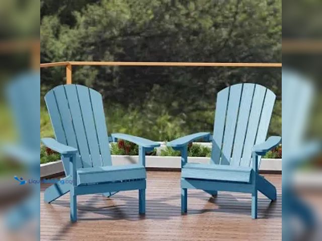 Lot 49-5542417 - ''Light blue outdoor Adirondack chair''