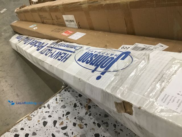 Lot 49-3536607 - Johnson Hardware Heavy Duty Pocket Door Frame Item is used