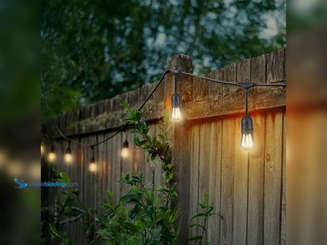 Lot 49-3616873 - Hampton Bay 24-Light 48 ft. Indoor/Outdoor Plug-In Filament LED S14 Edison Bulb String-Light - sligh...