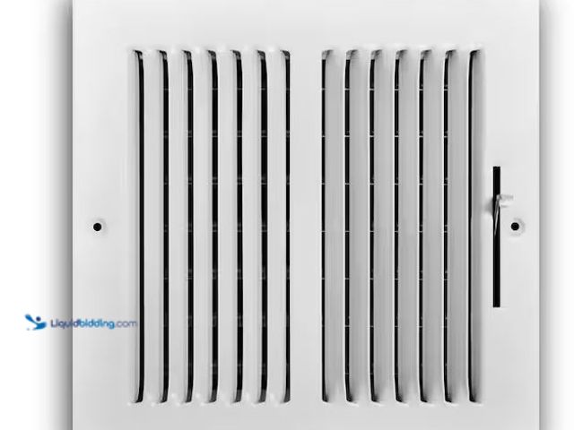 Lot 49-5573357 - Pack of  Everbilt
8 in. x 8 in. 2-Way Steel Wall/Ceiling Register in White, Unused with attachments
