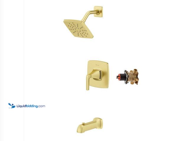 Lot 49-5552822 - Pfister
Bruxie 1-Handle 1-Spray Tub and Shower Faucet 1.8 GPM in Brushed Gold (Valve Included). Mod...