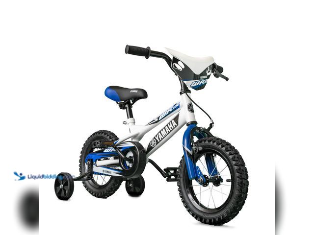 Lot 49-3564008 - Yamaha 12 Inch BMX Motobike for Kids | Coaster Brake, Detachable Training Wheels | Pedal Powered Bic...